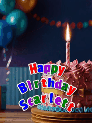 Happy Birthday Scarlett GIF