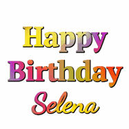 Happy Birthday Selena GIF
