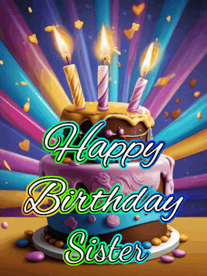 Happy Birthday Sister GIF 110