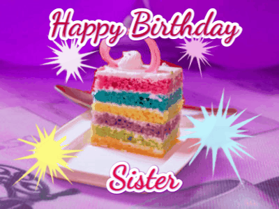 Happy Birthday Sister GIF 134