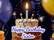 Happy Birthday Sister GIF