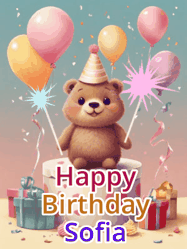 Happy Birthday Sofia GIF