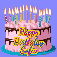 Happy Birthday Sofia GIF