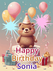 Happy Birthday Sonia GIF