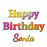 Happy Birthday Sonia GIF