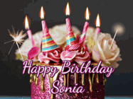 Happy Birthday Sonia GIF
