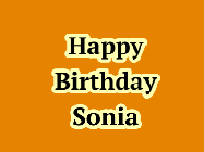Happy Birthday Sonia GIF