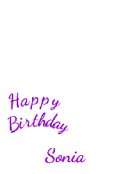Happy Birthday Sonia GIF