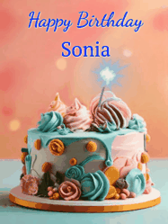 Happy Birthday Sonia GIF