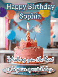Happy Birthday Sophia GIF