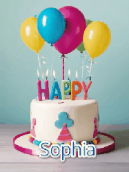 Happy Birthday Sophia GIF