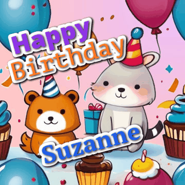Happy Birthday Suzanne GIF 115