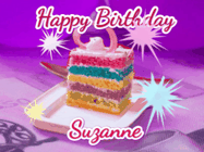 Happy Birthday Suzanne GIF
