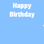 Happy Birthday Suzanne GIF: A silly animated Happy Birthday GIF with a smiling emoji rolling into scene and leaving behind a birthday cake.