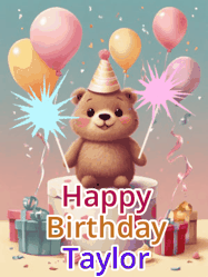 Happy Birthday Taylor GIF