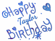 Happy Birthday Taylor GIF