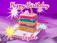 Happy Birthday Taylor GIF