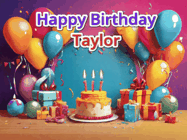 Happy Birthday Taylor GIF