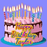Happy Birthday Taylor GIF