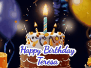 Happy Birthday Teresa GIF