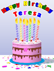 Happy Birthday Teresa GIF