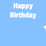 Happy Birthday Theodore GIF: A silly animated Happy Birthday GIF with a smiling emoji rolling into scene and leaving behind a birthday cake.