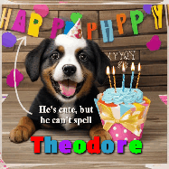 Happy Birthday Theodore GIF