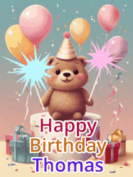 Happy Birthday Thomas GIF