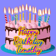 Happy Birthday Timothy GIF