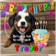 Happy Birthday Trevor GIF