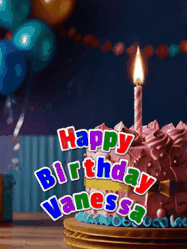 Happy Birthday Vanessa GIF