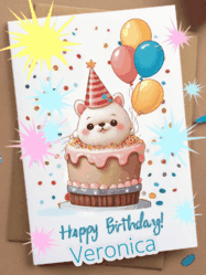 Happy Birthday Veronica GIF