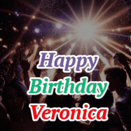 Happy Birthday Veronica GIF