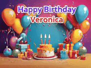 Happy Birthday Veronica GIF