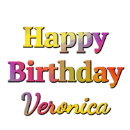 Happy Birthday Veronica GIF