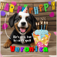 Happy Birthday Veronica GIF