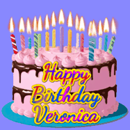 Happy Birthday Veronica GIF