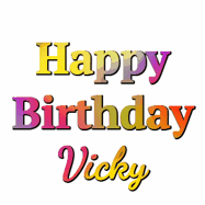 Happy Birthday Vicky GIF