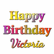 Happy Birthday Victoria GIF