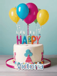Happy Birthday Victoria GIF