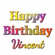 Happy Birthday Vincent GIF