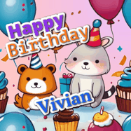 Happy Birthday Vivian GIF