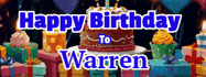 Happy Birthday Warren GIF