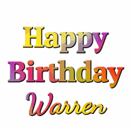 Happy Birthday Warren GIF