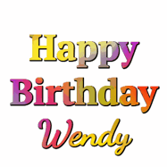 Happy Birthday Wendy GIF