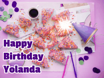 Happy Birthday Yolanda GIF 126