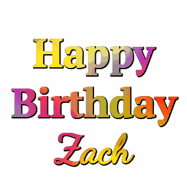 Happy Birthday Zach GIF
