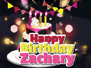 Happy Birthday Zachary GIF