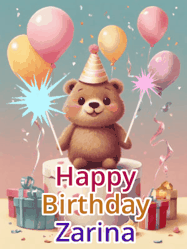 Happy Birthday Zarina GIF