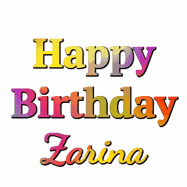 Happy Birthday Zarina GIF